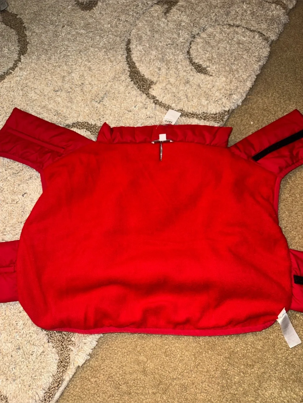 LOFT Dog Red Puffer Jacket NWT